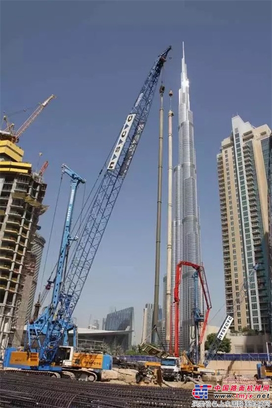 徐工50多台成套设备助力迪拜“世界第一高楼Dubai Creek Tower”建设！ 