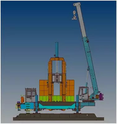 双层快压成孔桩机